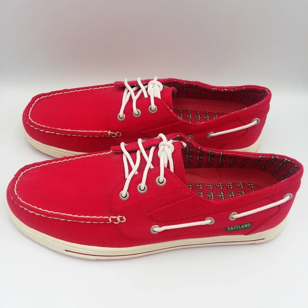 Eastland MLB St. Louis Cardinals Boat Shoes Deck Shoes Red US Size 12-12.5 EU 46